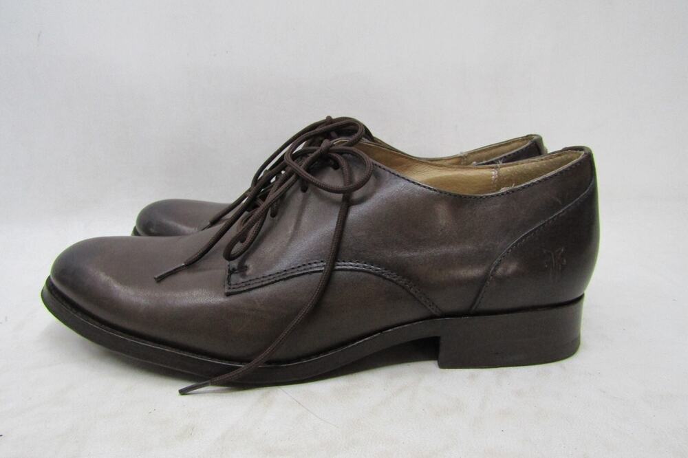 FRYE Womens Size 8.5 B Brown Leather Lace Up Ankle Boots Bootie
